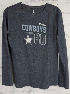 NFL Pro Line Dallas Cowboys 60th Anniversary Long Sleeve Shirt Womens XL Waffle